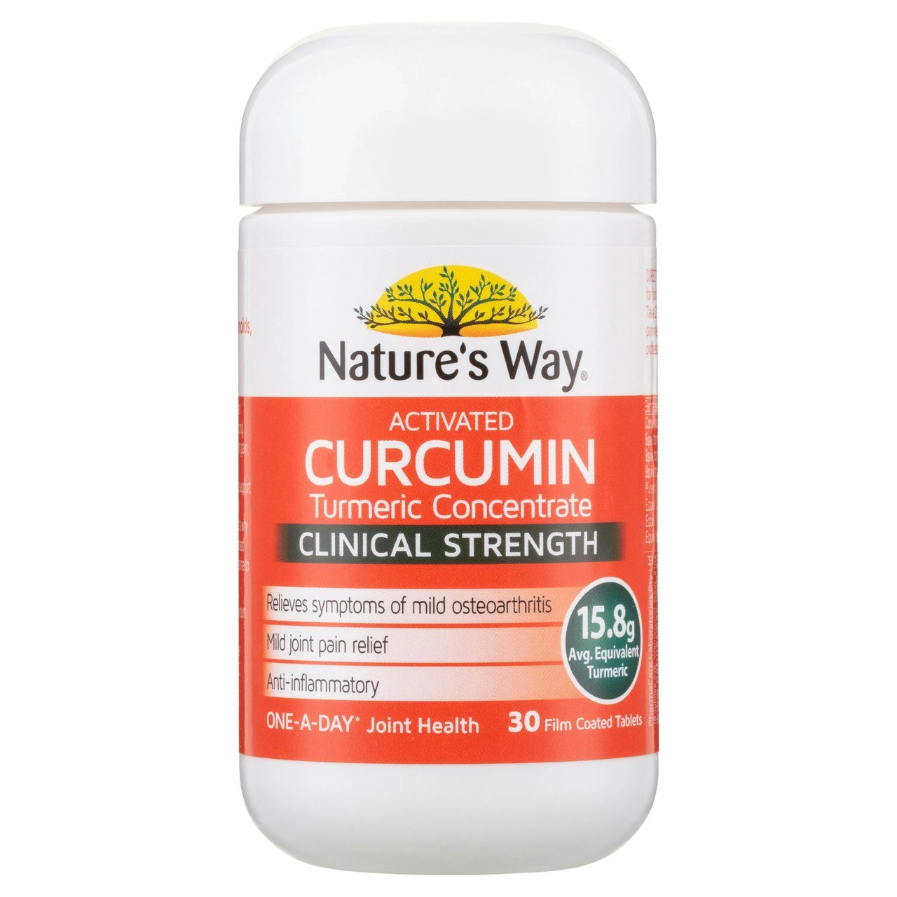 Nature's Way Activated Curcumin Turmeric Concentrate Tablets 30