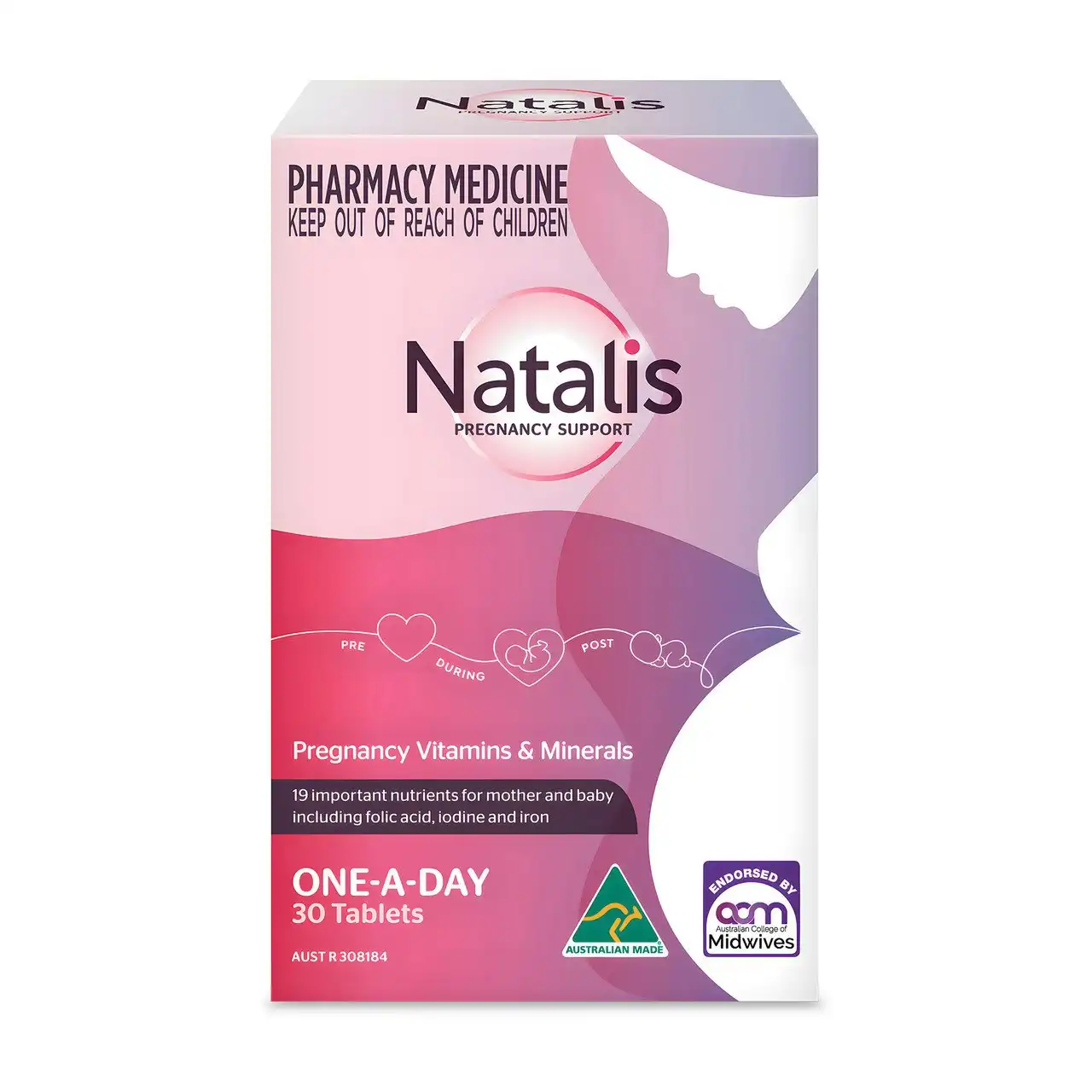 Natalis Pregnancy Support Multivitamin Tablets 30