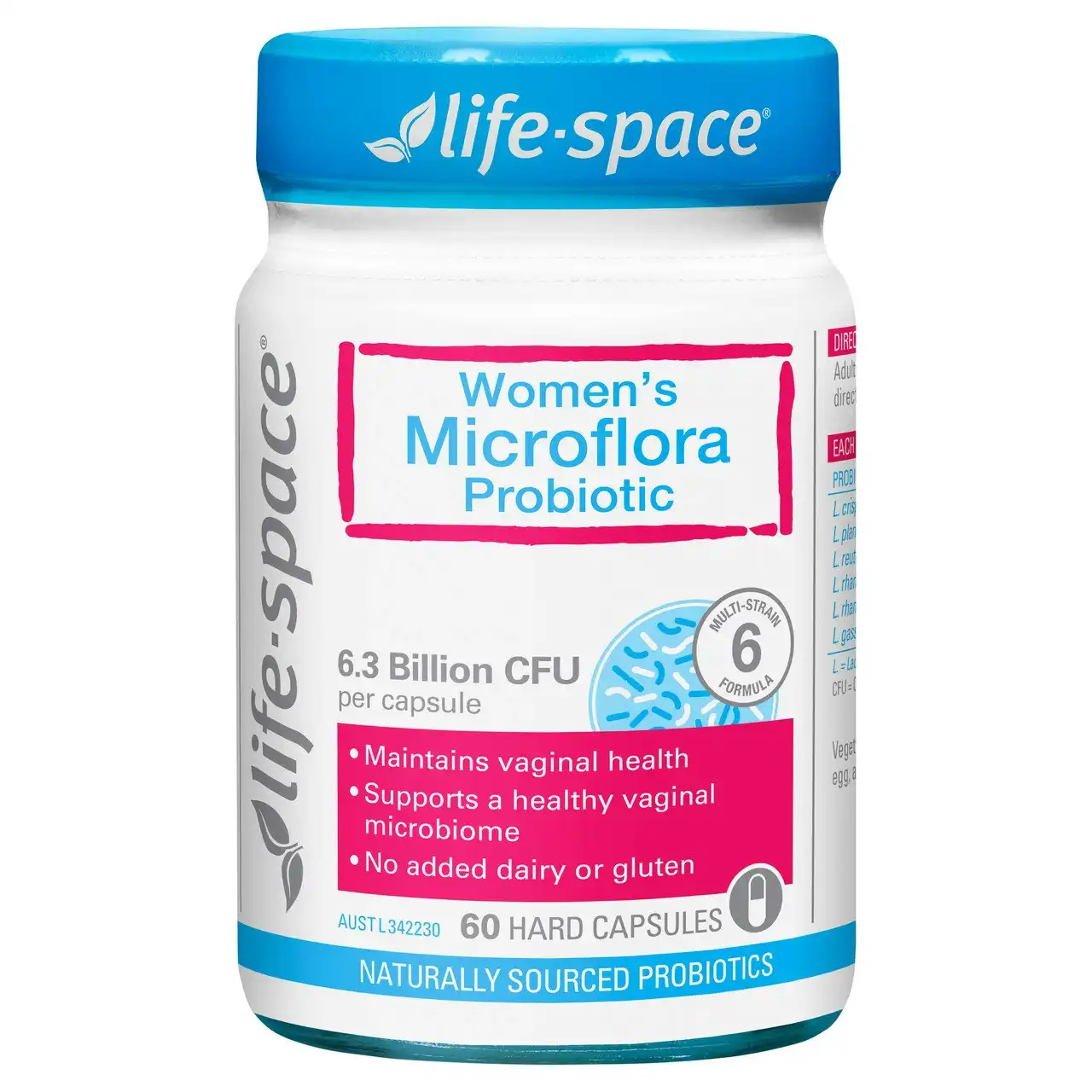 Life-Space Women's Microflora Probiotic 60 Hard Capsules