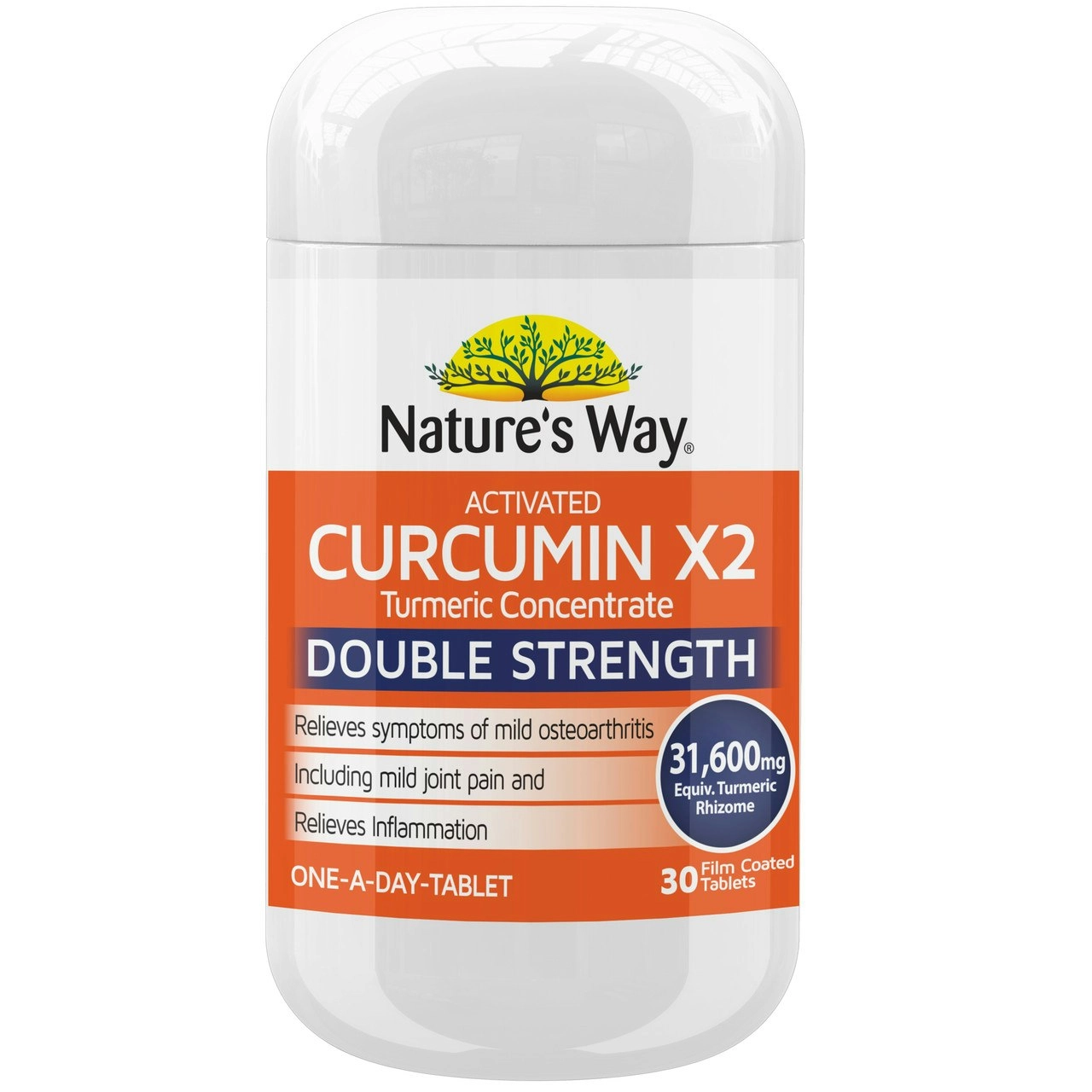 Nature's Way Activated Curcumin x2 Turmeric Concentrate Tablets 30