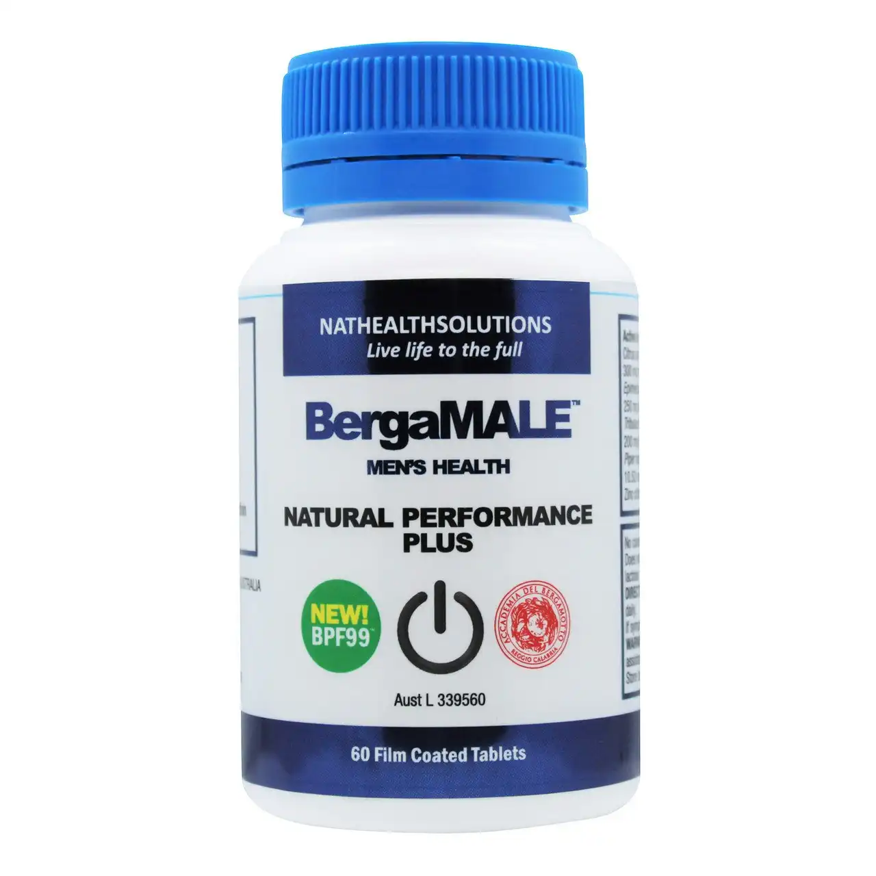 BergaMALE Natural Performance Plus Tablets 60
