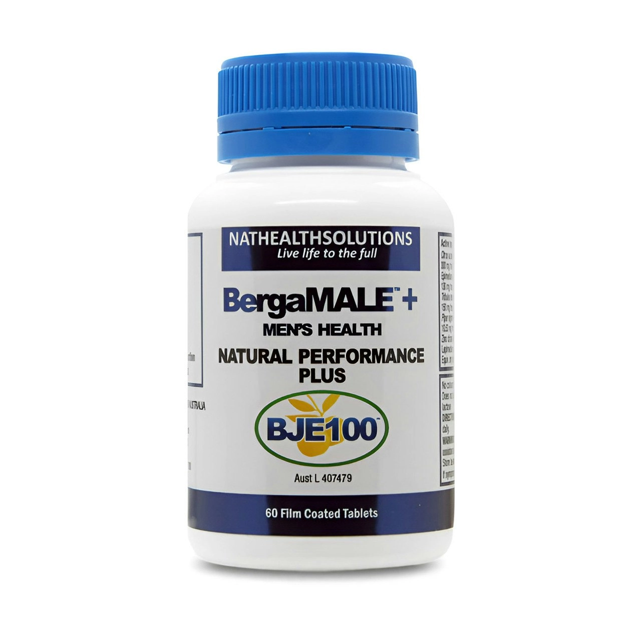 BergaMALE Natural Performance Plus Tablets 60