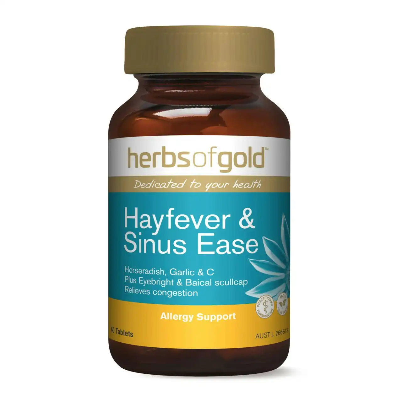 Herbs Of Gold Hayfever & Sinus Ease 60 Tablets