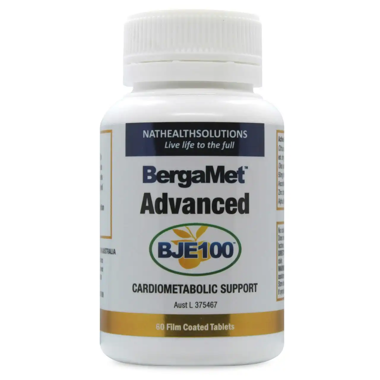 BergaMet Advanced BJE 100 Cardiometabolic Support Tablets 60