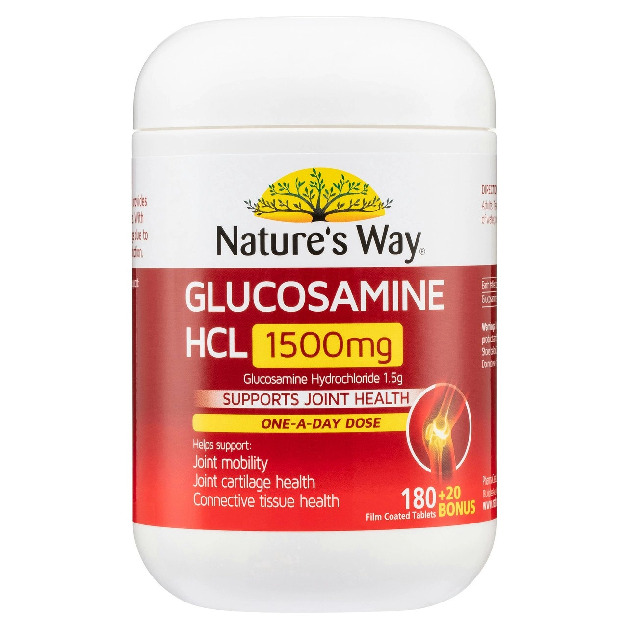 Nature's Way Glucosamine HCL 1500mg Tablets 200