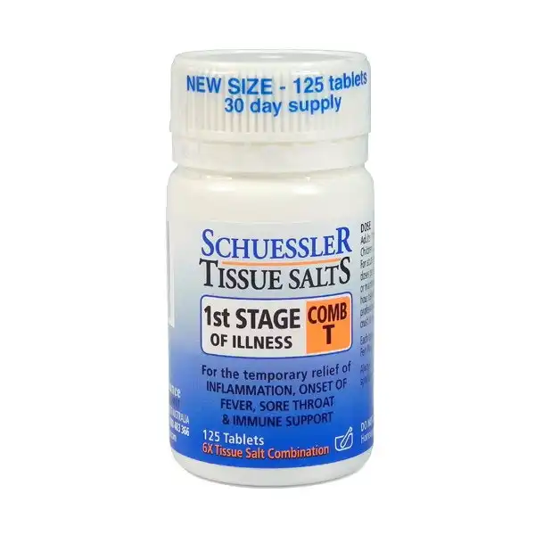 Schuessler Tissue Salts 1st Stage Of Illness Comb T 125 Tablets