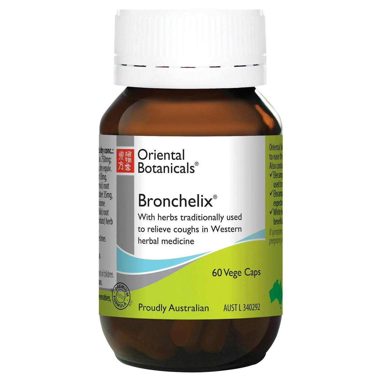 Oriental Botanicals Bronchelix 60 Vege Capsules