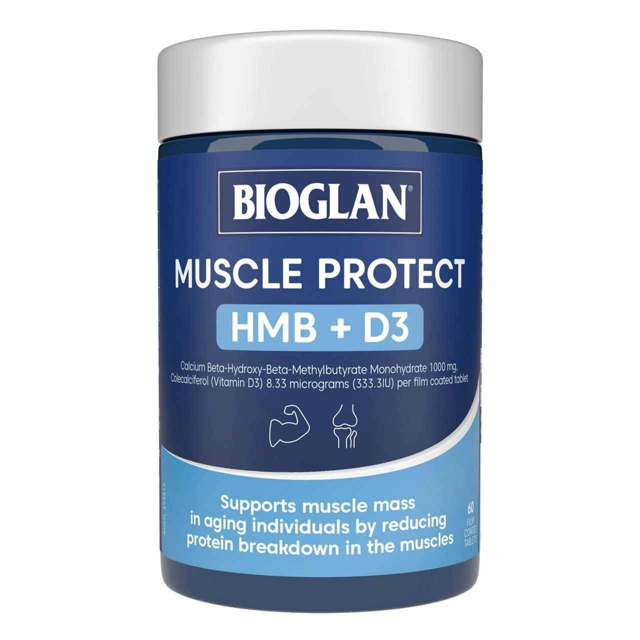 Bioglan Muscle Protect HMB + D3 60 Tablets