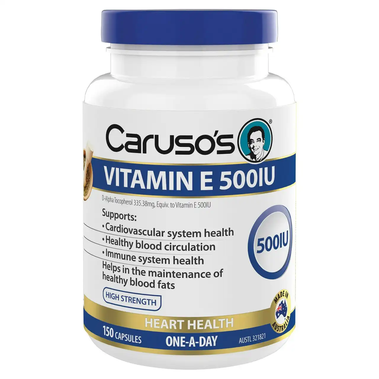 Caruso's Vitamin E 500IU 150 Capsules