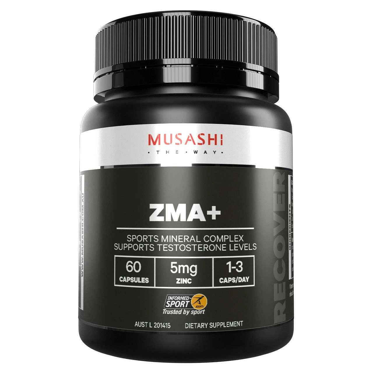 Musashi ZMA+  60 capsules