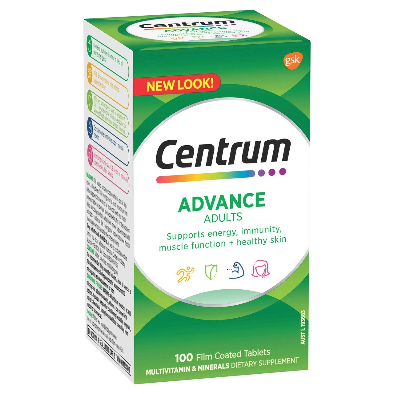 Centrum Advance Adults 100 Tablets