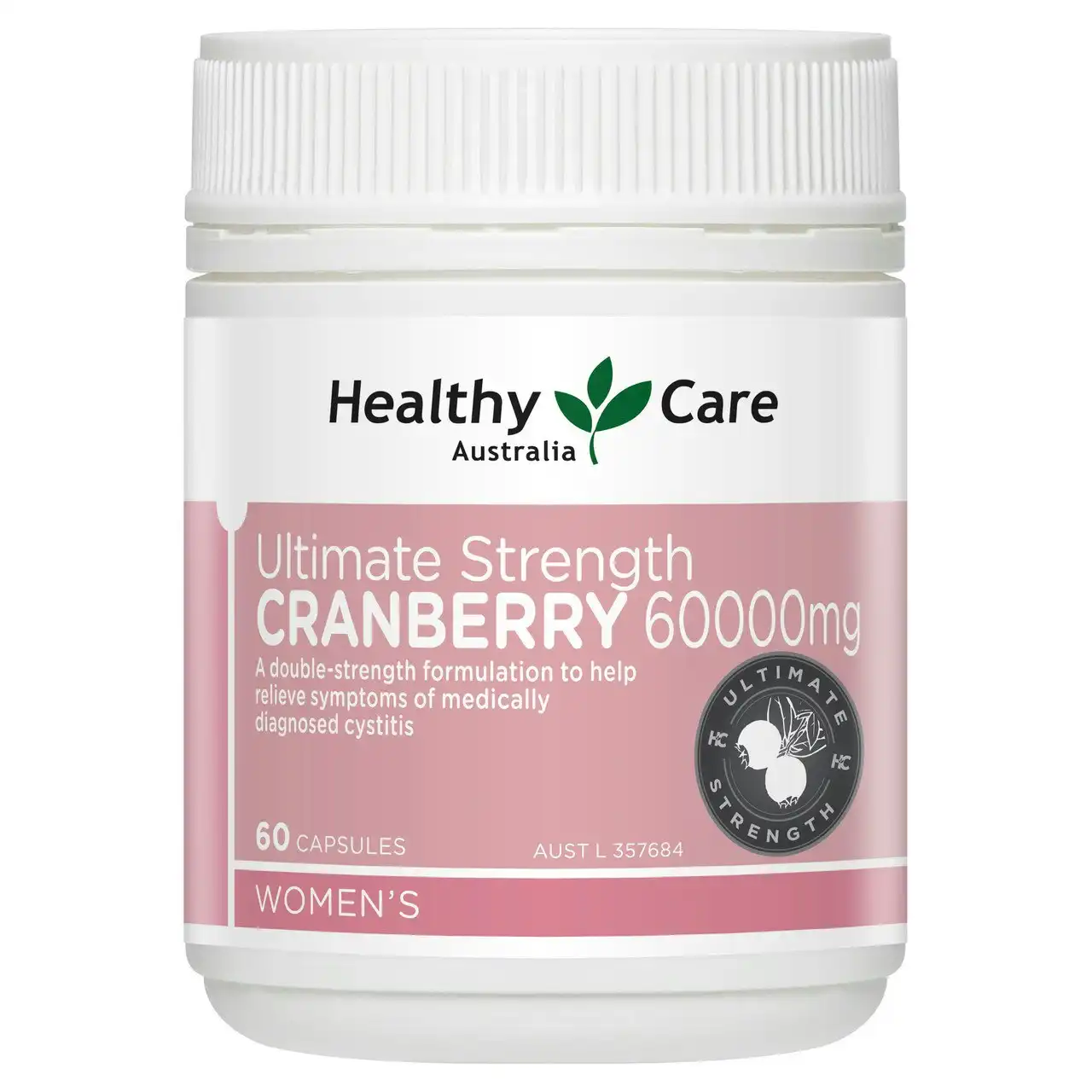 Healthy Care Ultimate Strength Cranberry 60000mg 60 Capsules