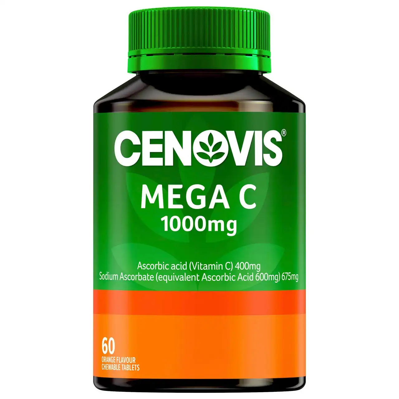 Cenovis Chewable Mega C Orange 1000mg 60 Tablets
