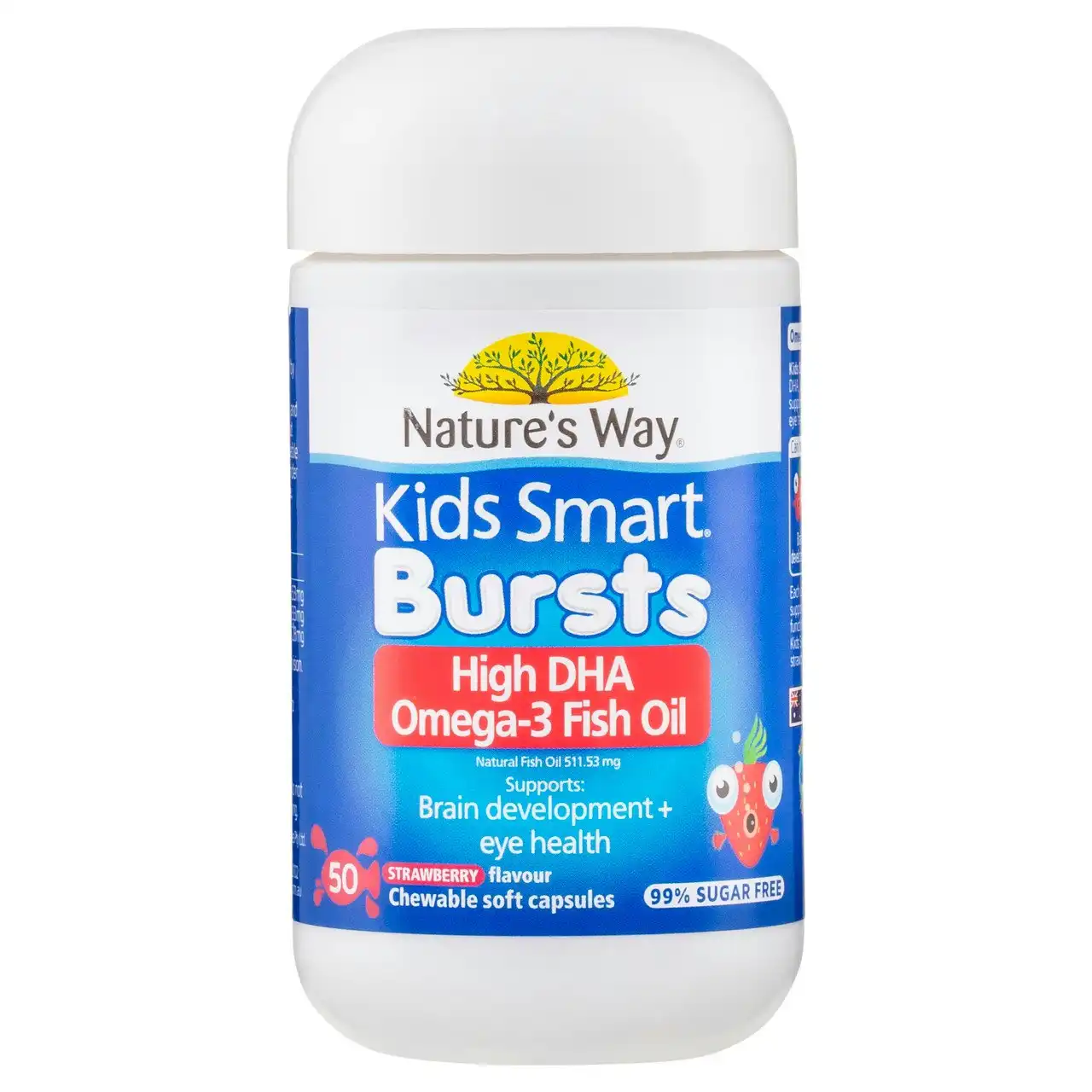 Nature's Way Kids Smart Bursts Omega-3 Fish Oil Strawberry 50s