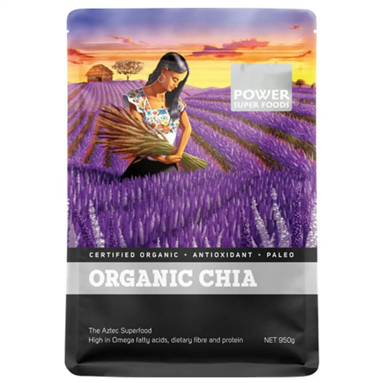 Power Organic Chia Seeds 950g