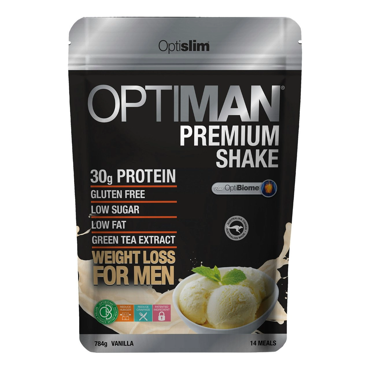 Optiman Premium Shake Vanilla 784g