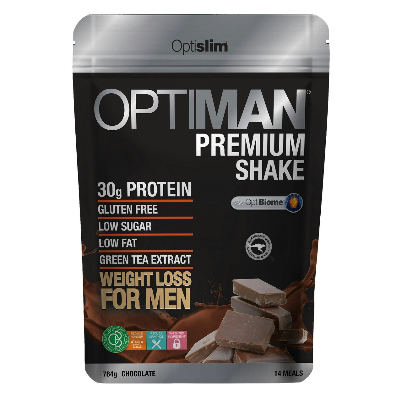 Optiman Premium Shake Chocolate 784g