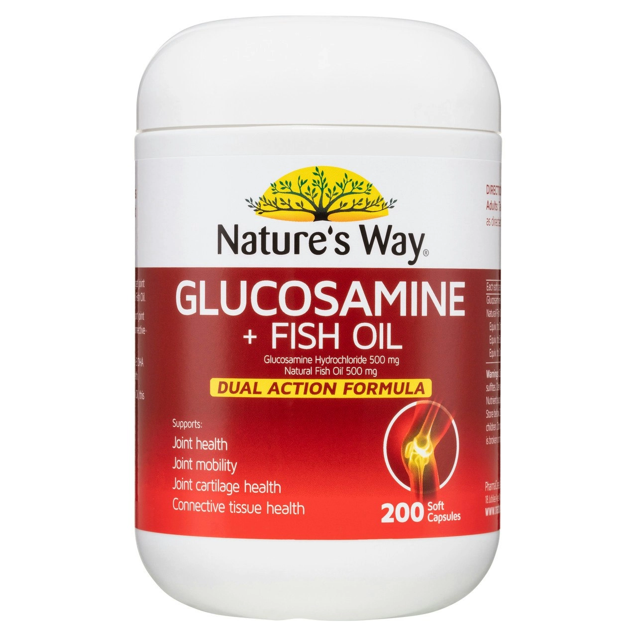 NATURE'S WAY GLUCOSAMINE & FISH OIL 200s