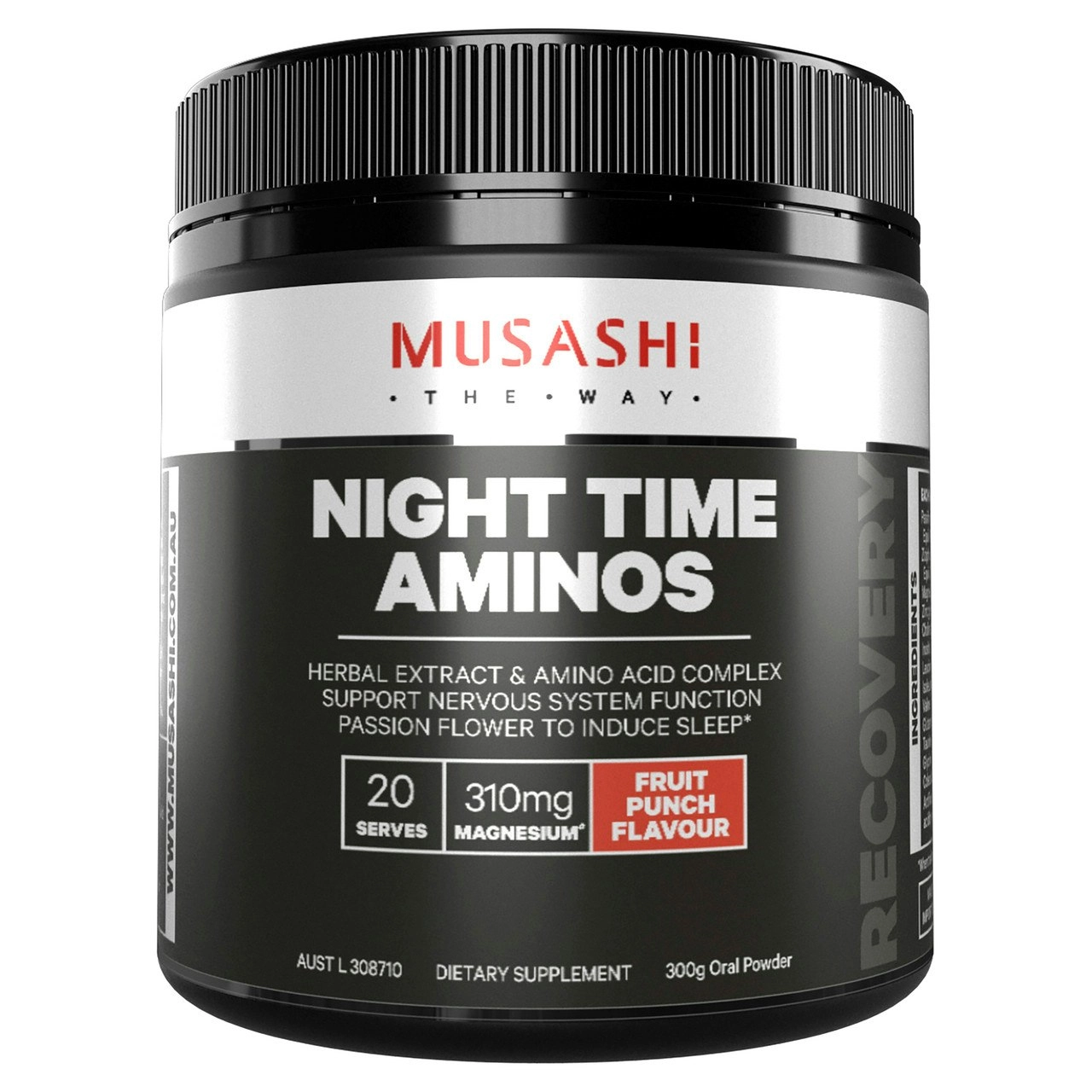 Musashi Night Time Aminos Fruit Punch 300g