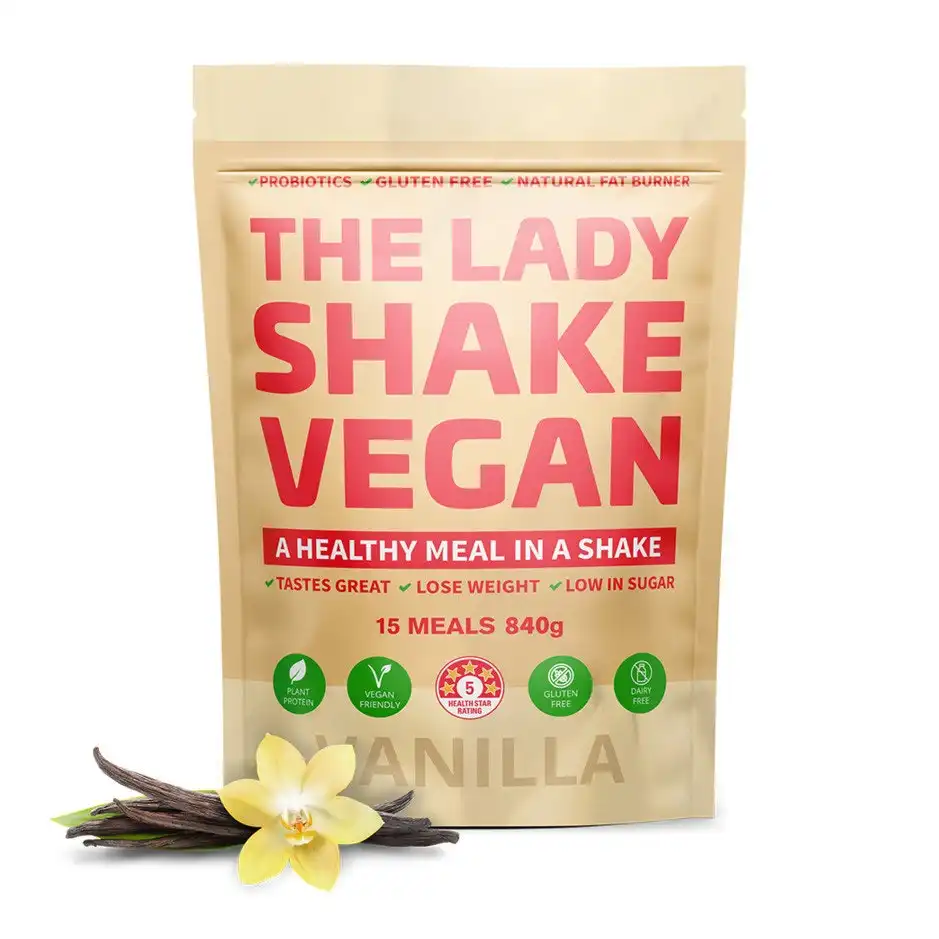 The Lady Shake Vegan Vanilla Flavour 840g