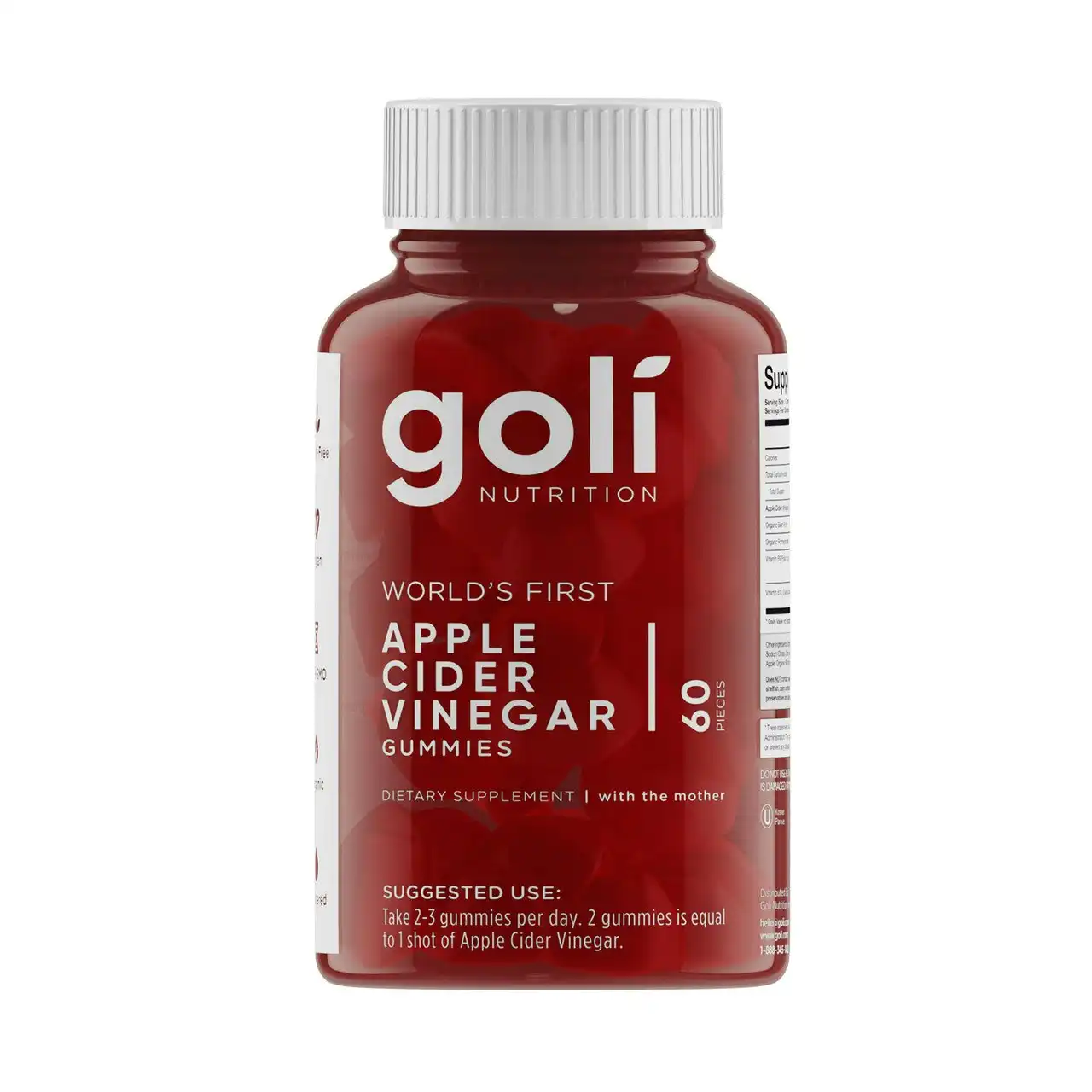 Goli Nutrition Apple Cider Vinegar Gummies 60