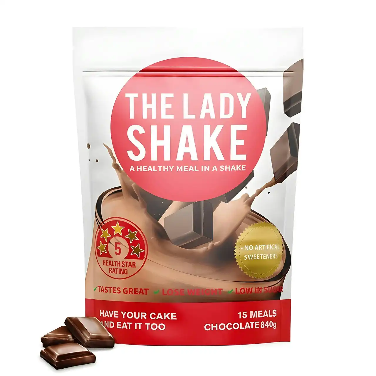 The Lady Shake Meal Replacement Chocolate 840g
