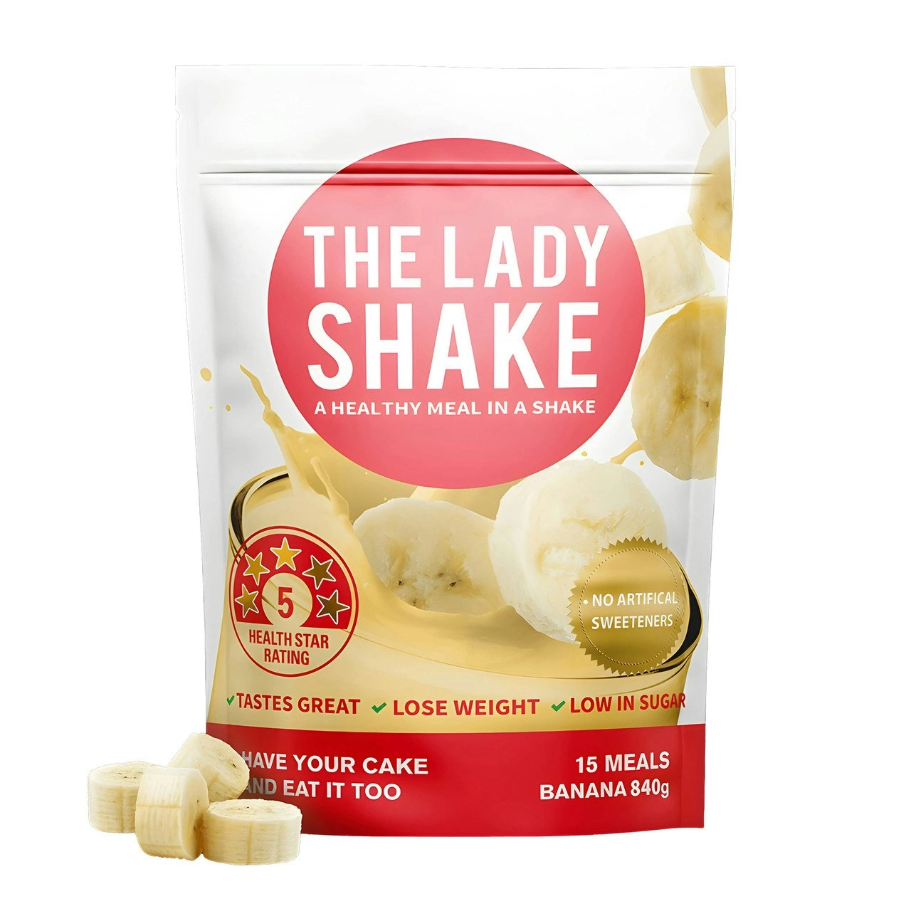 The Lady Shake Meal Replacement Banana 840g