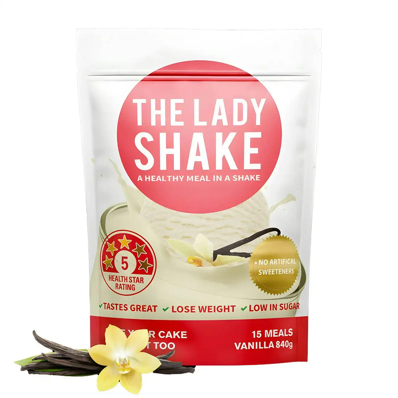 The Lady Shake Meal Replacement Vanilla 840g