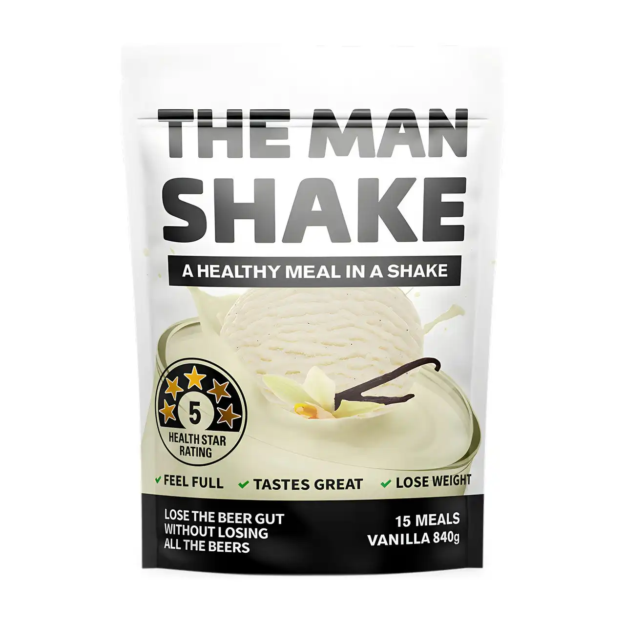 The Man Shake Meal Replacement Vanilla 840g