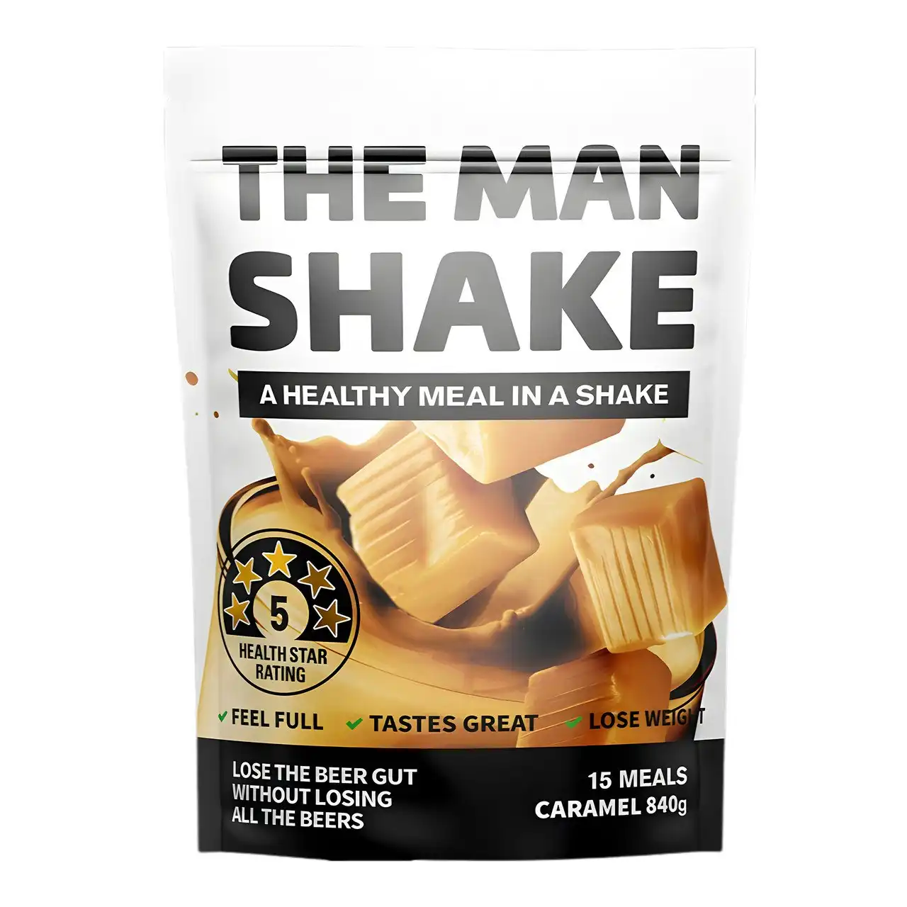 The Man Shake Meal Replacement Caramel 840g