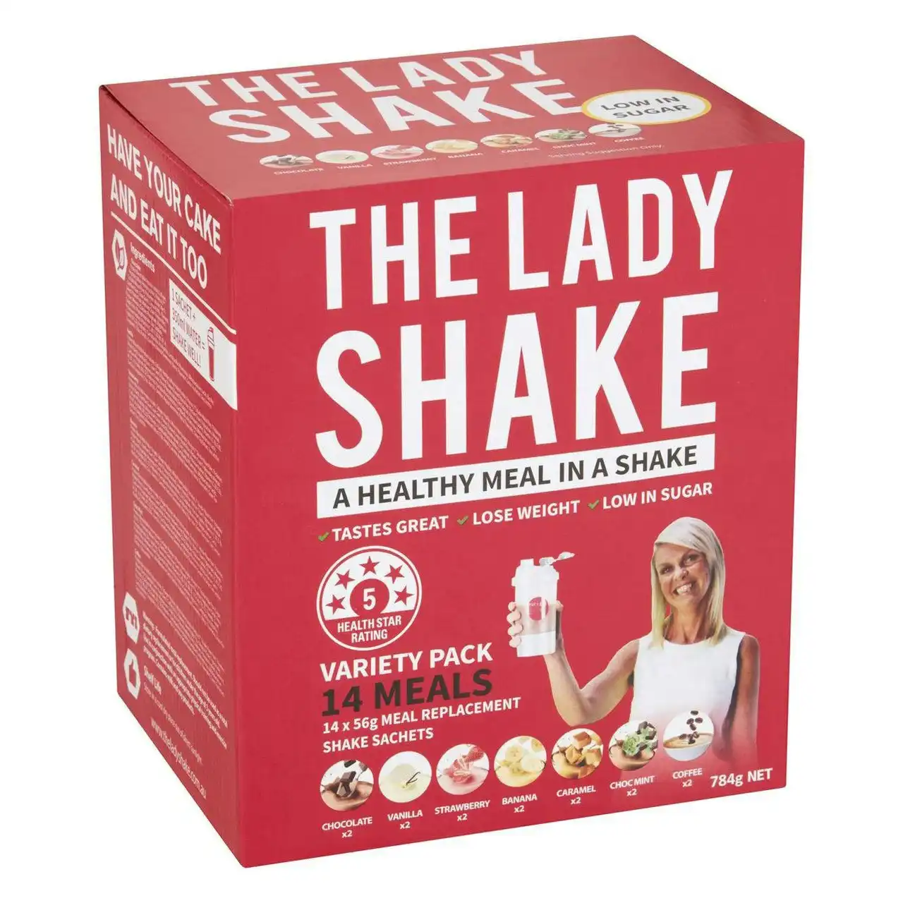 The Lady Shake Meal Replacement Variety Pack - 14 pack