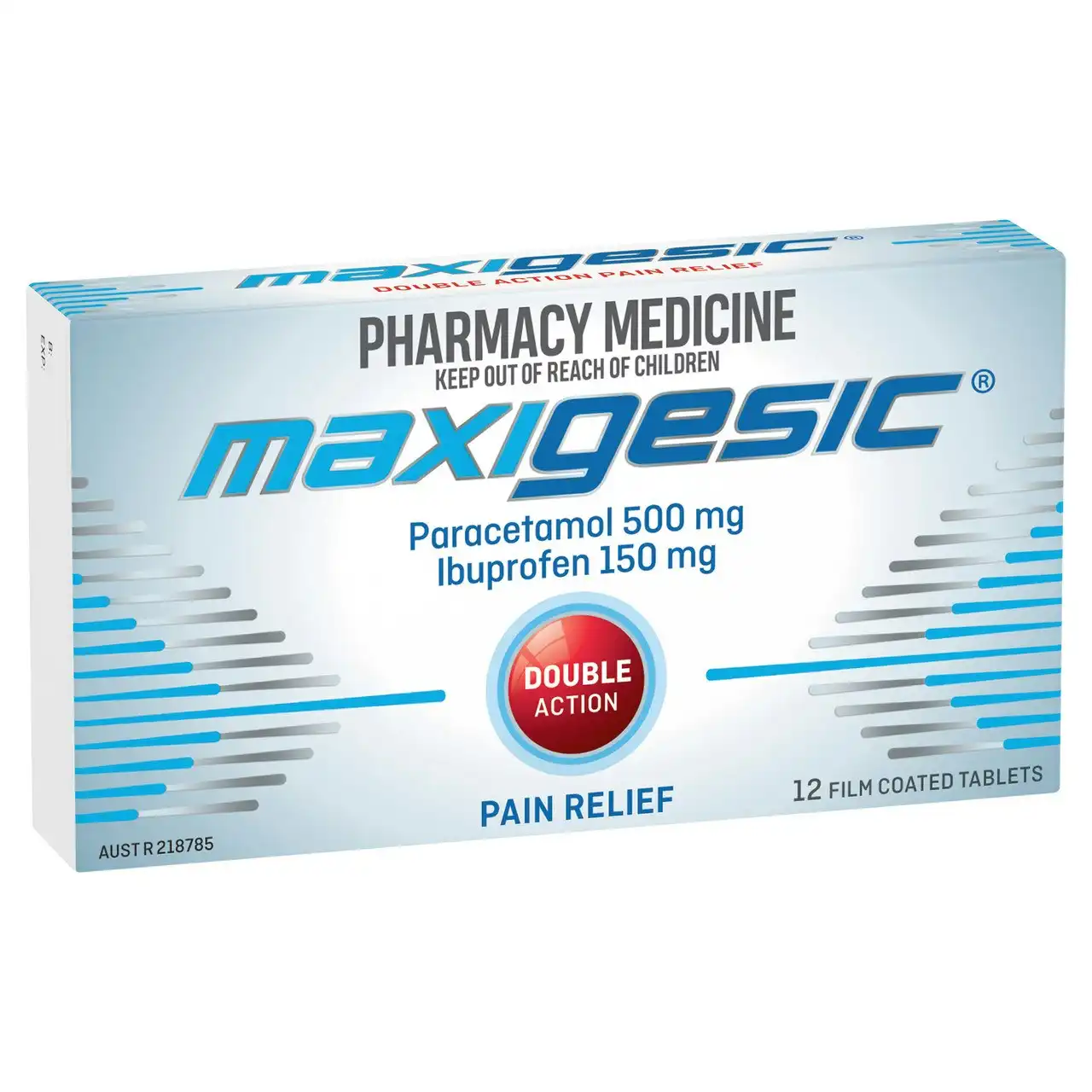 MAXIGESIC(R) Double Action Pain Relief 12 Tablets