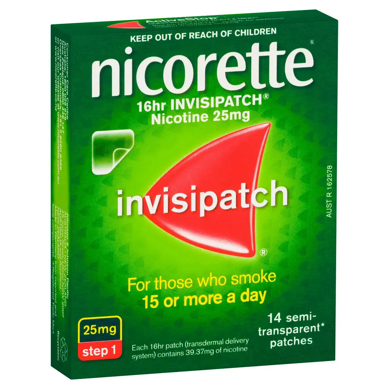 Nicorette 16hr Invisipatch 14 Patches