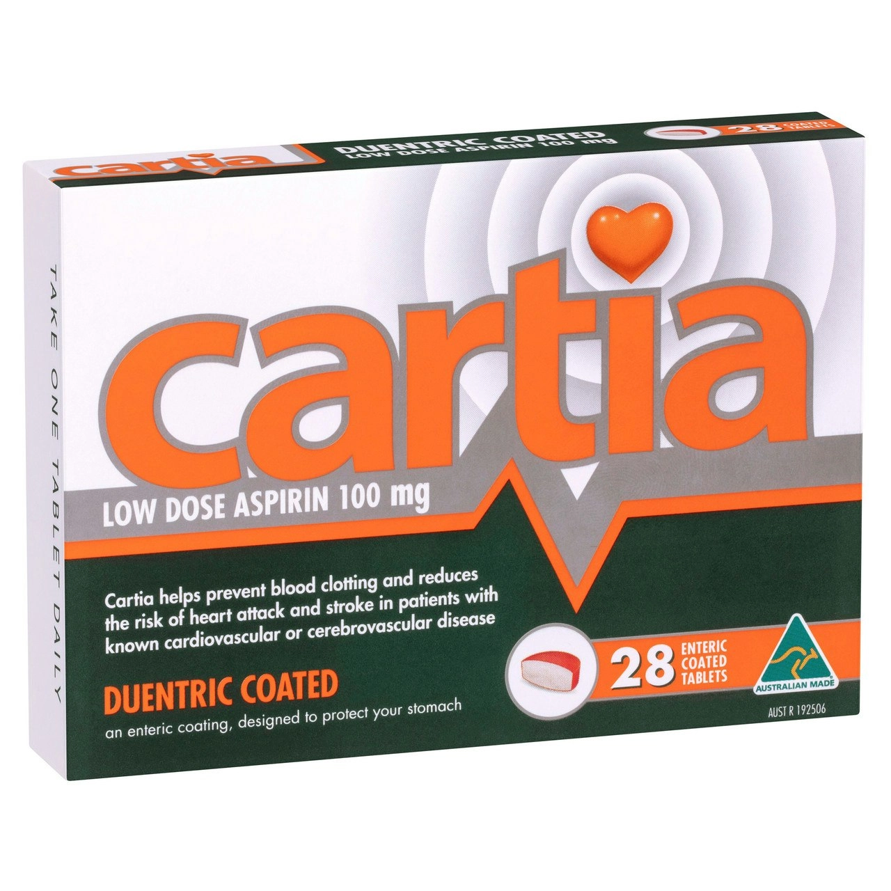 Cartia 100mg 28 Tablets