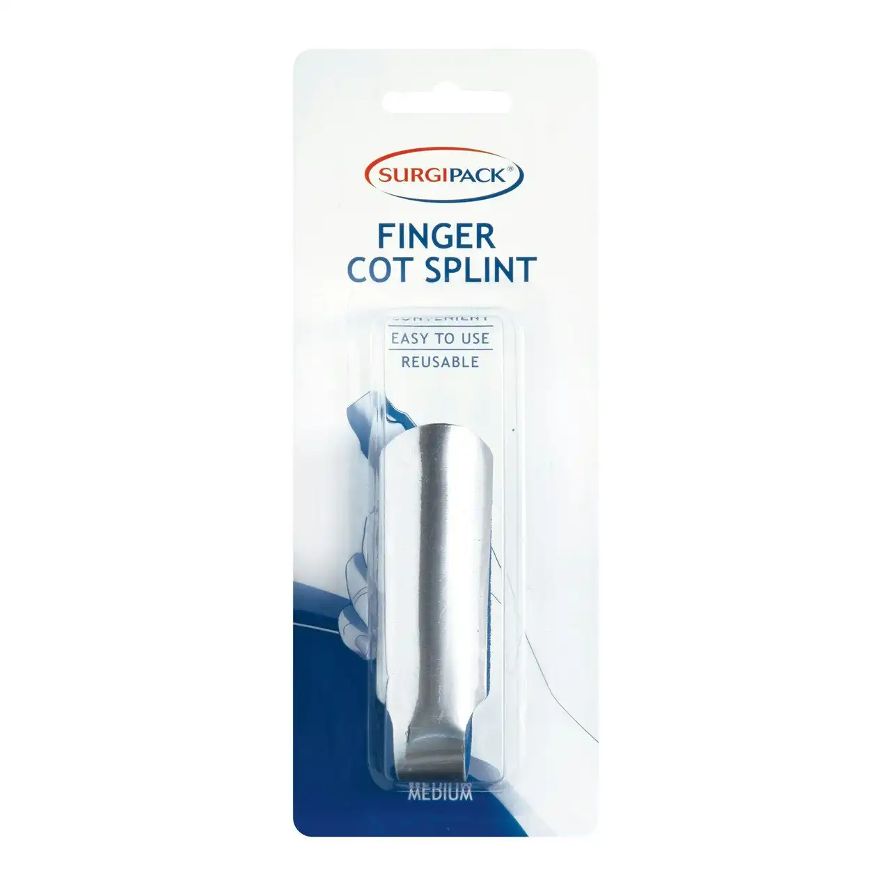 SurgiPack Finger Cot Splint Medium