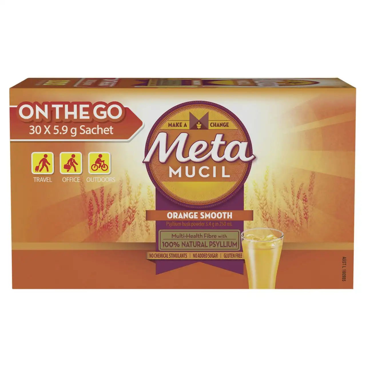 Metamucil Fibre Supplement Smooth Orange 30 Dose