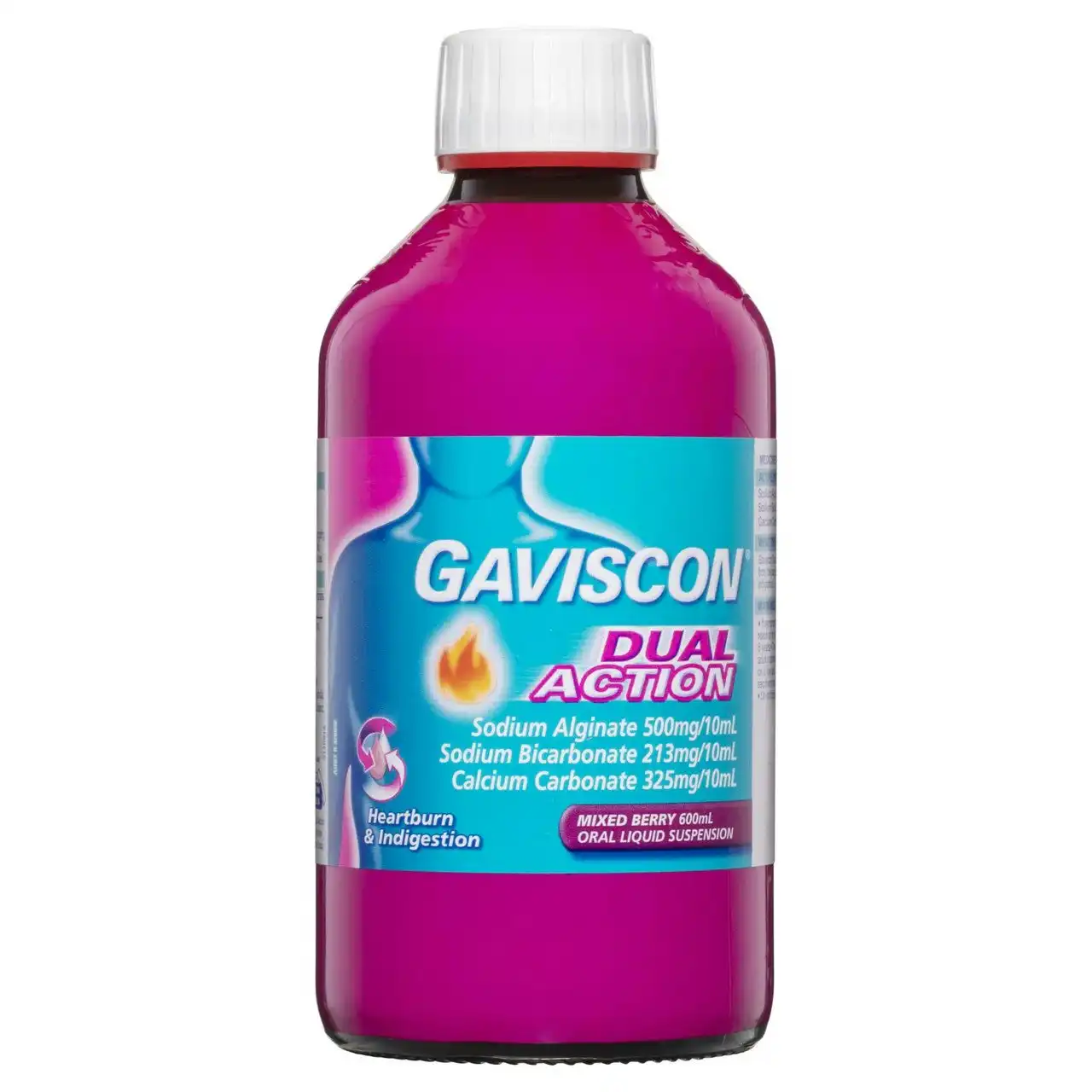 Gaviscon Dual Action Liquid Mixed Berry 600ml