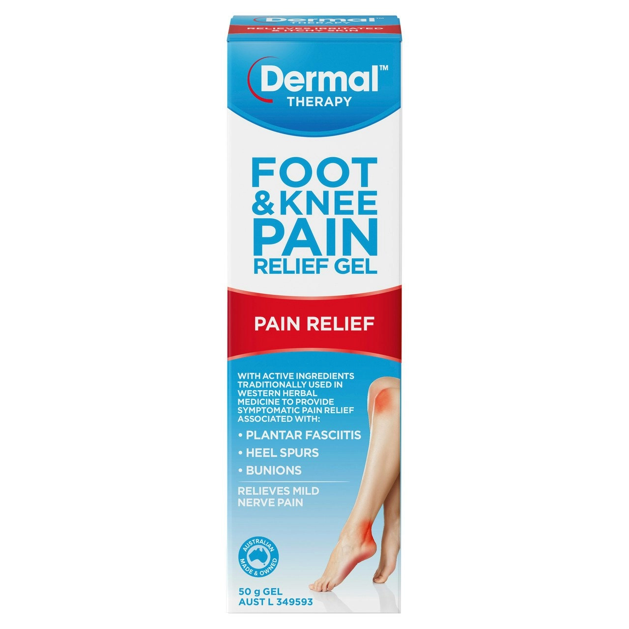 Dermal Therapy Foot & Knee Pain Relief Gel 50g