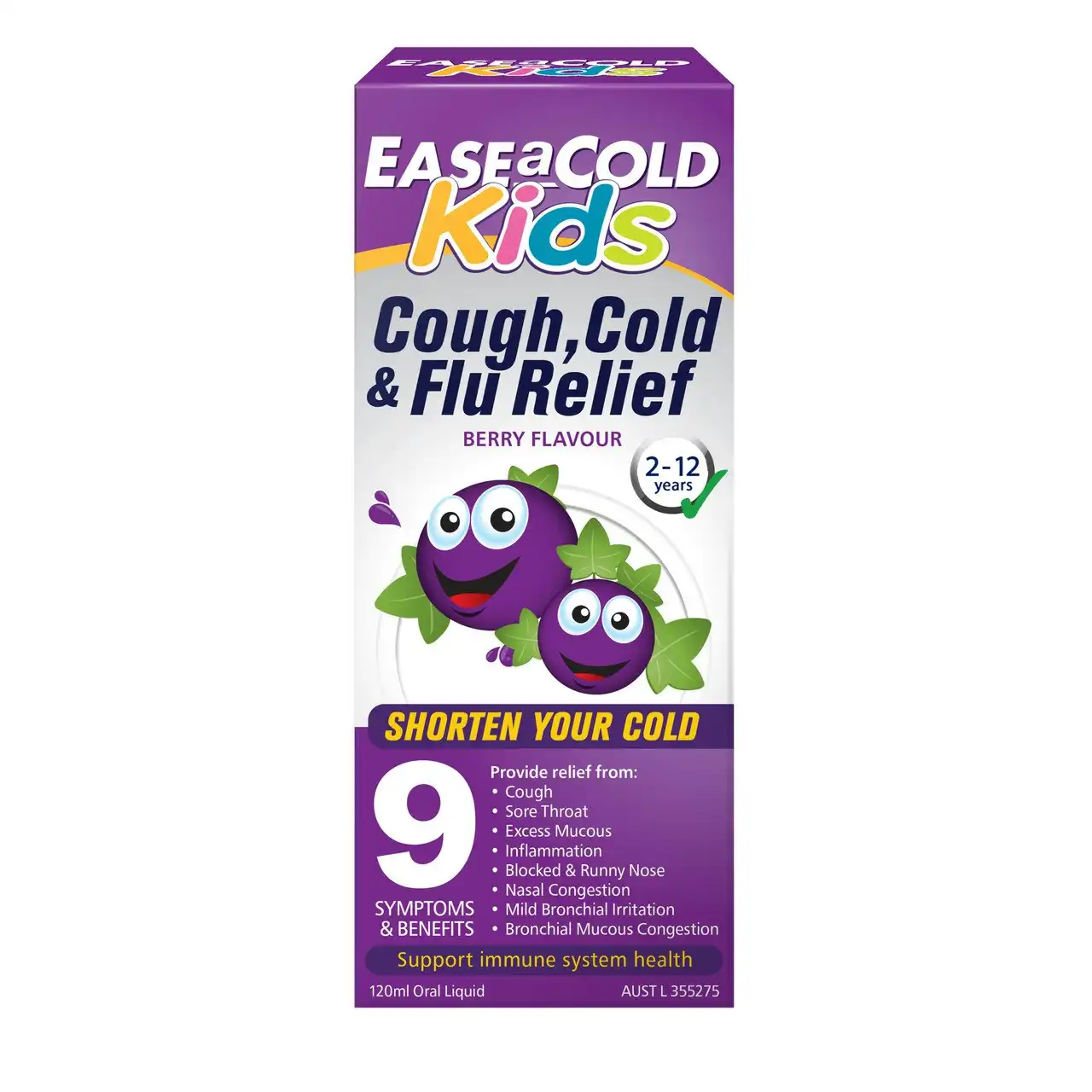 Ease-A-Cold Kids Cough, Cold & Flu Relief 120ml