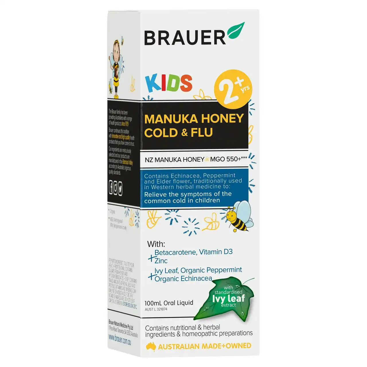 Brauer's Kids Manuka Honey Cold & Flu