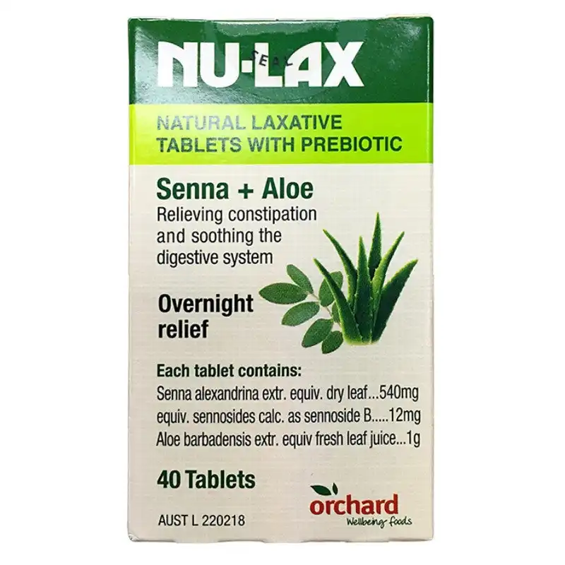 Nu-Lax Natural Laxative 40 Tablets