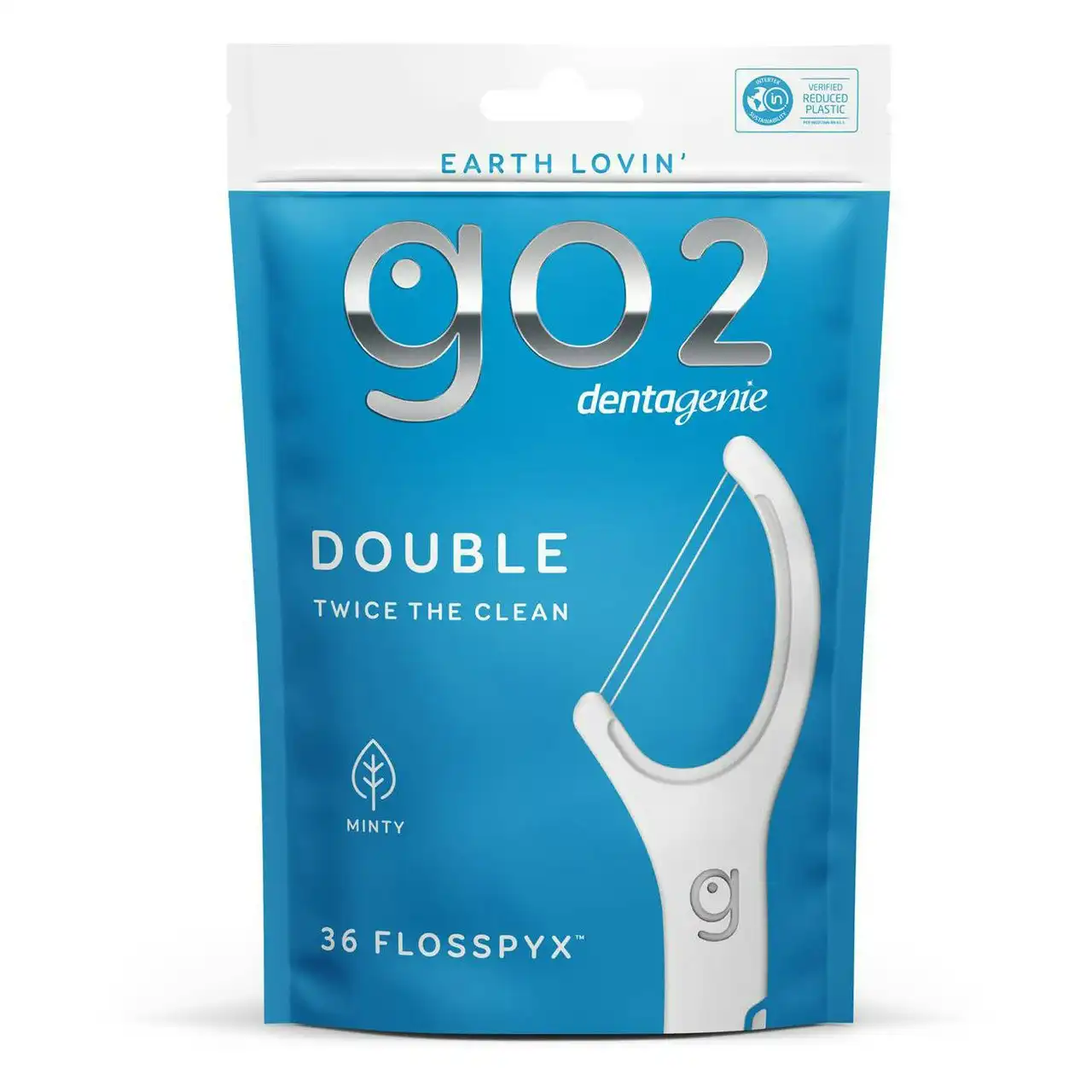 GO2 Dentagenie Double Flosspyx - Twice the Clean
