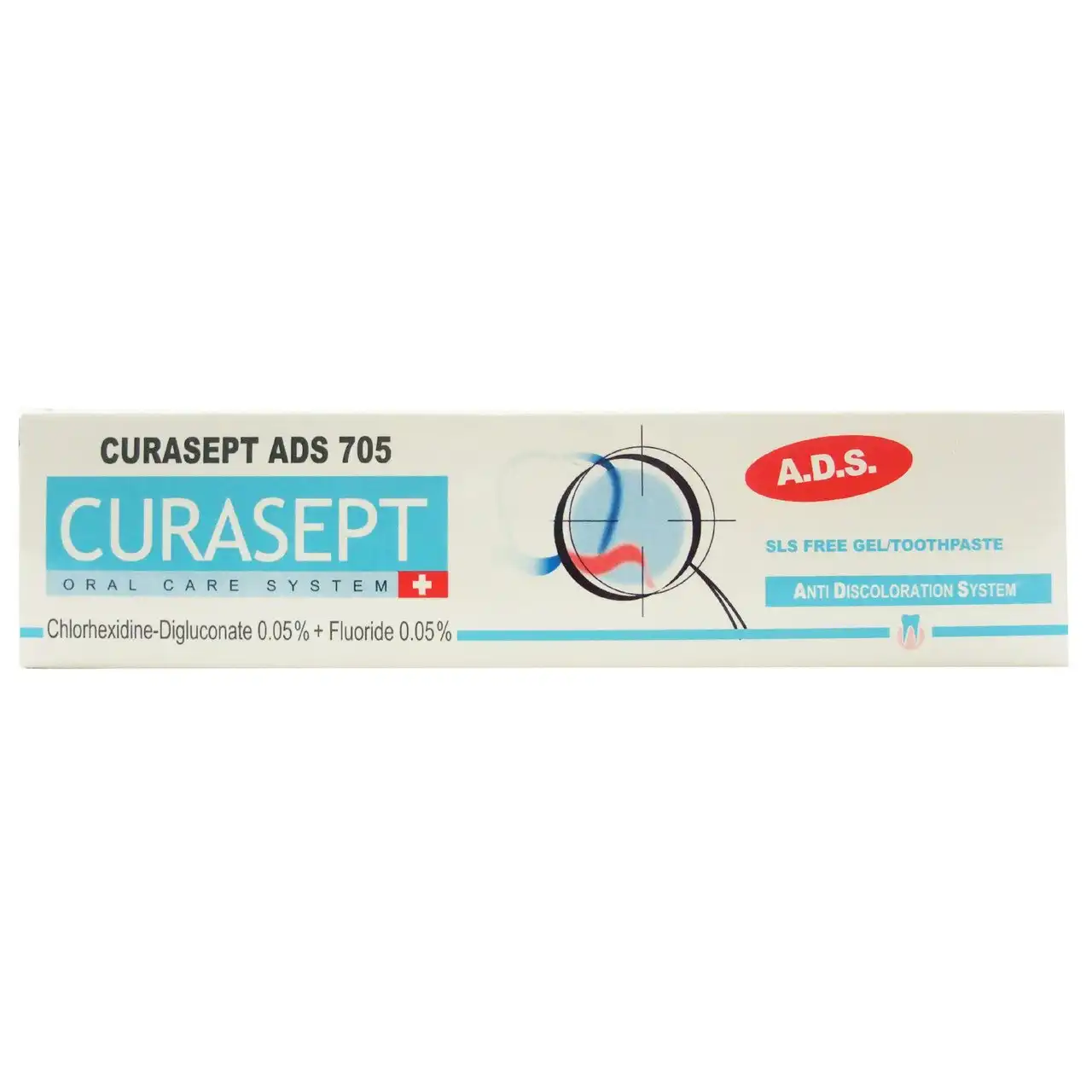 Curasept ADS 705 SLS Free Gel 0.05% Tooth Paste 75ml