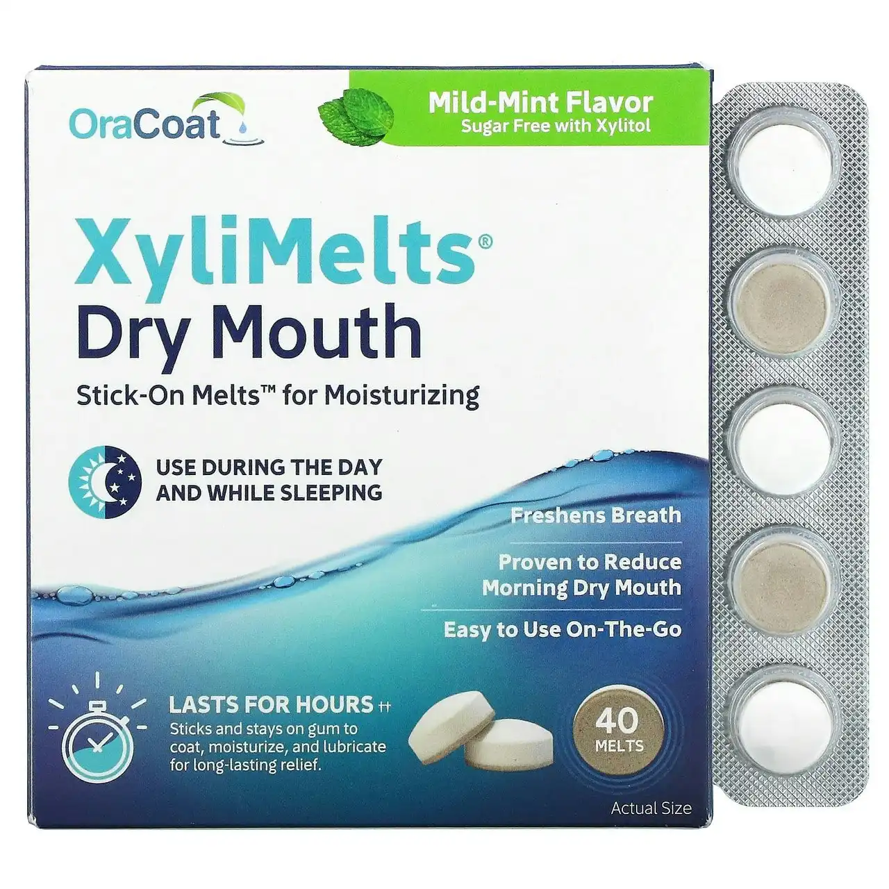 Xylimelts Dry Mouth Mint Melts 40
