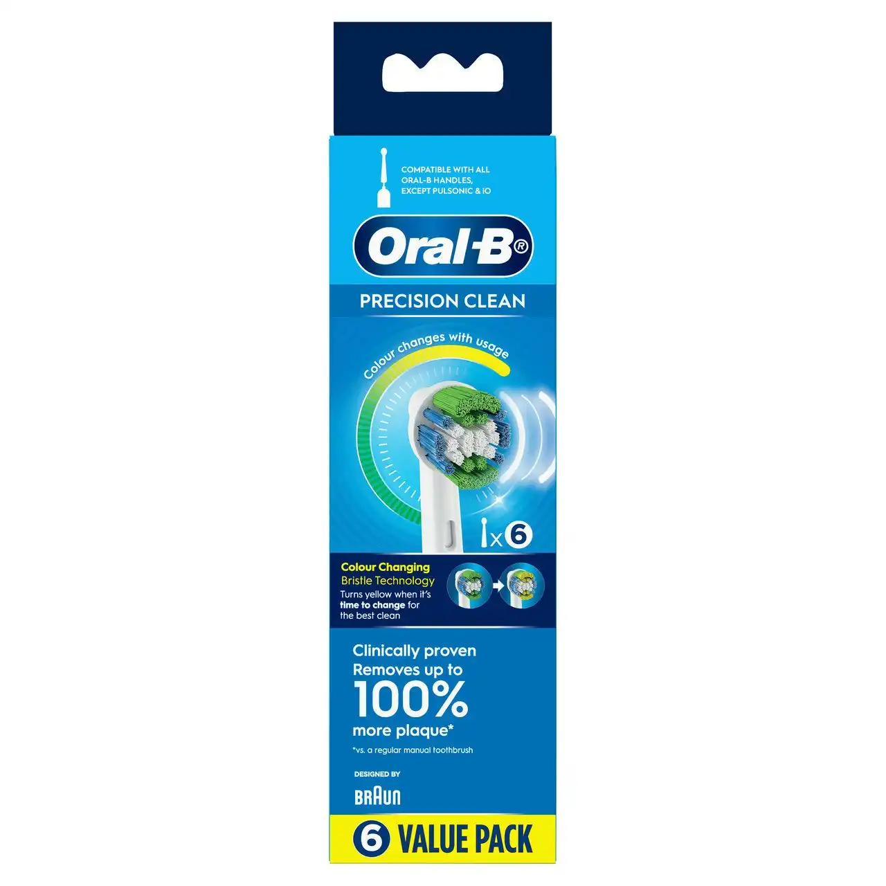 Oral-B Precision Clean Electric Toothbrush  Replacement Head, 6 Pack