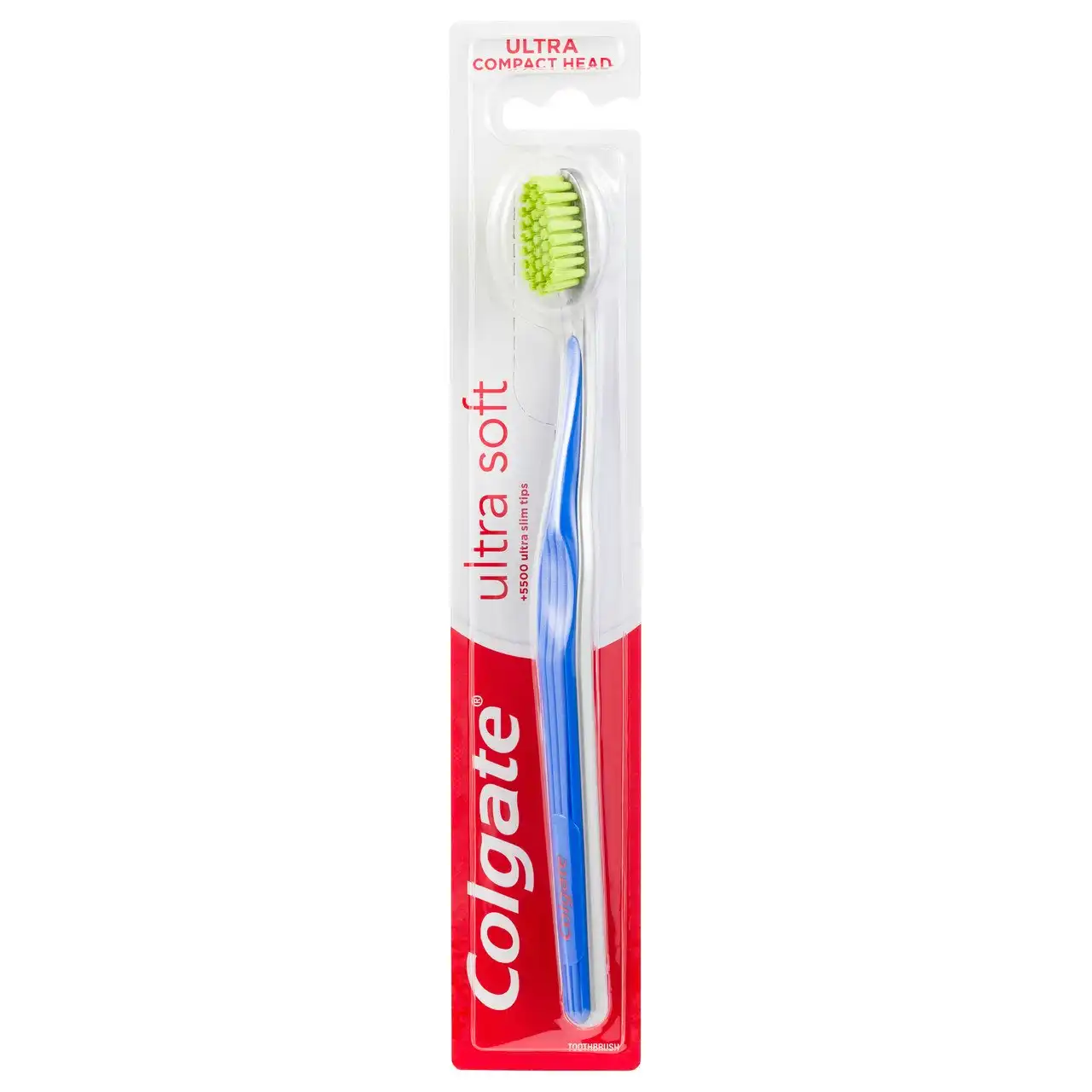 Colgate Ultra Soft Manual Toothbrush, 1 Pack, Slim Tip Bristles & Compact Head