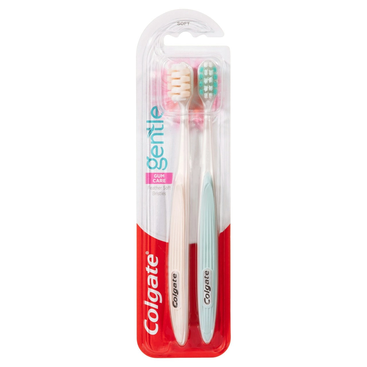 Colgate Gentle Gum Care Manual Toothbrush, 2 Pack, Soft Bristles