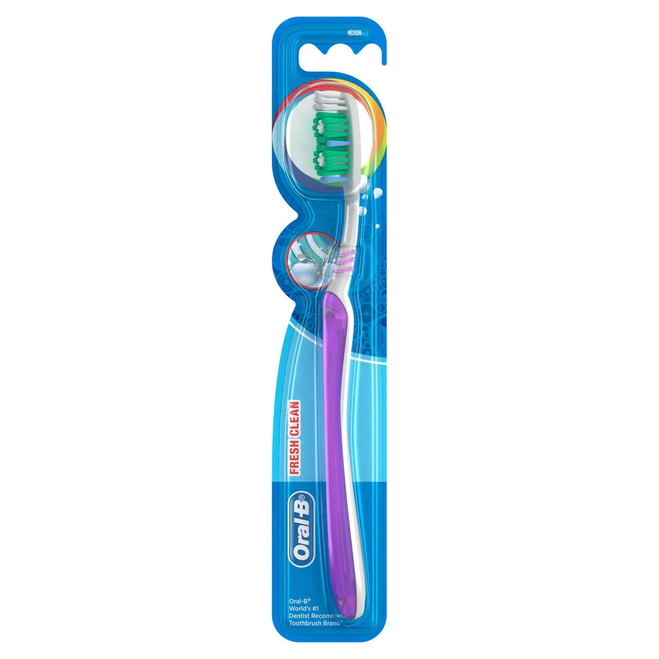 Oral-B Fresh Clean Medium Toothbrush, 1 Pack