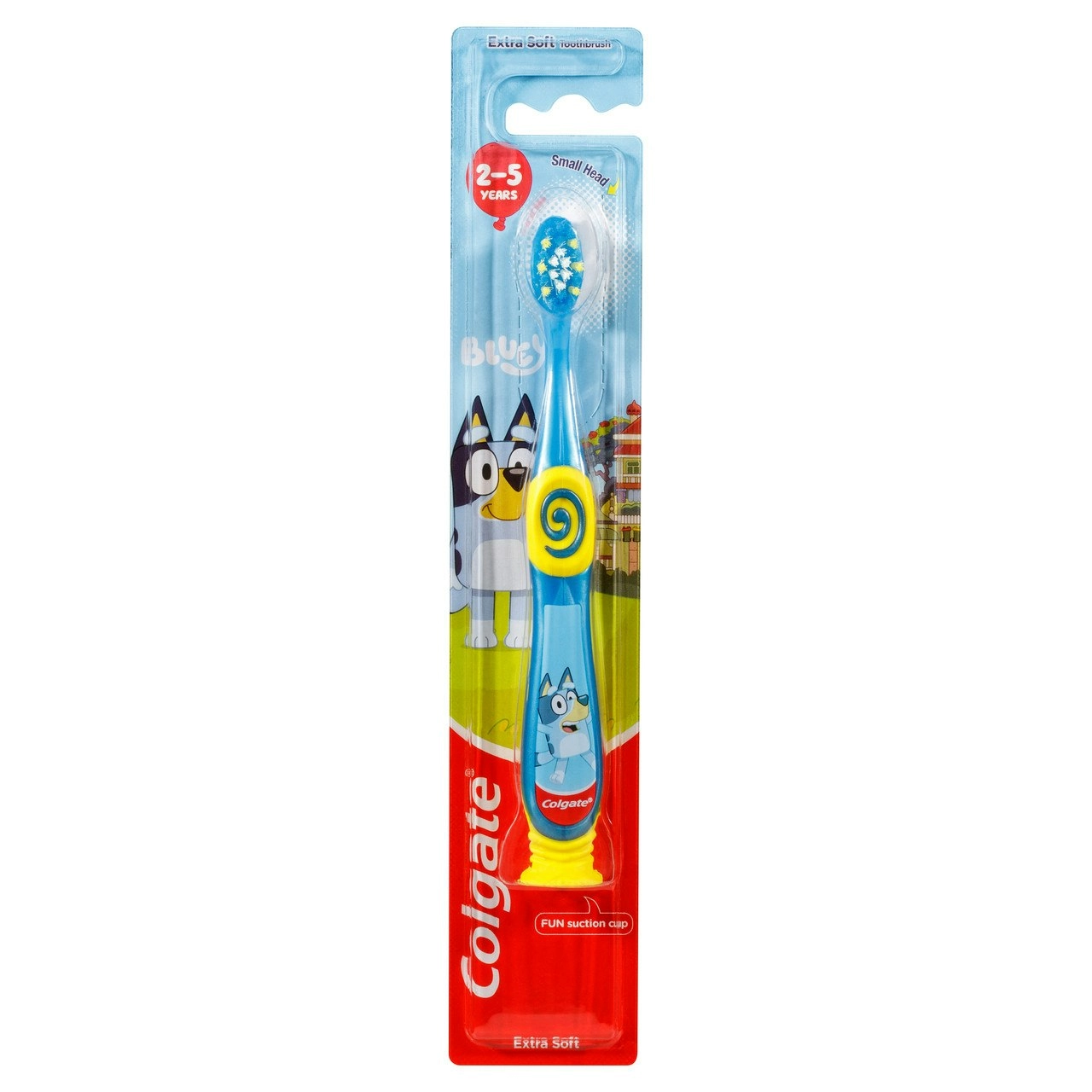 Colgate Kids Junior Bluey Manual Toothbrush, 1 Pack, Extra Soft Bristles, for Children 2-5 Years