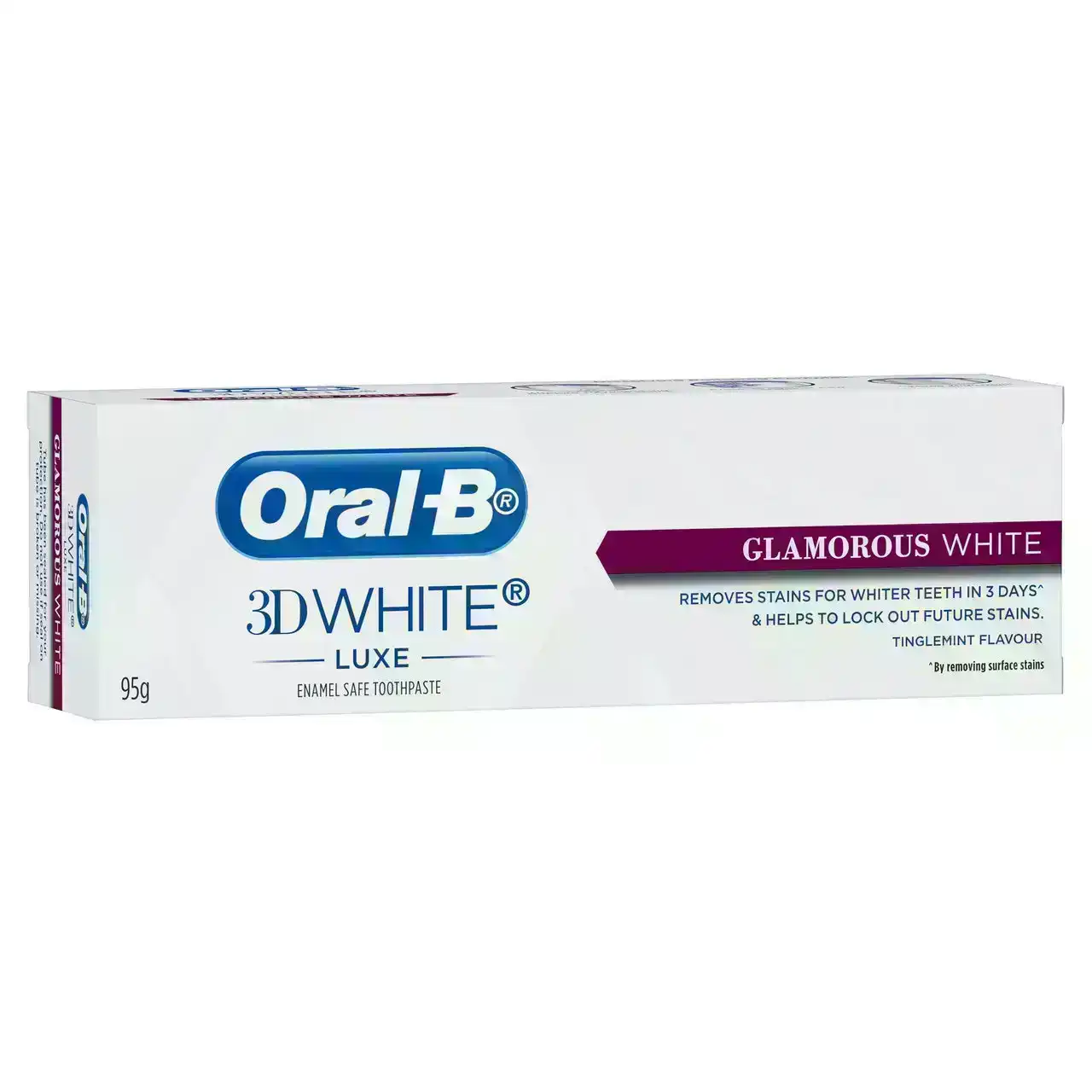 Oral-B 3D White Luxe Glamorous White Whitening Toothpaste, 95g